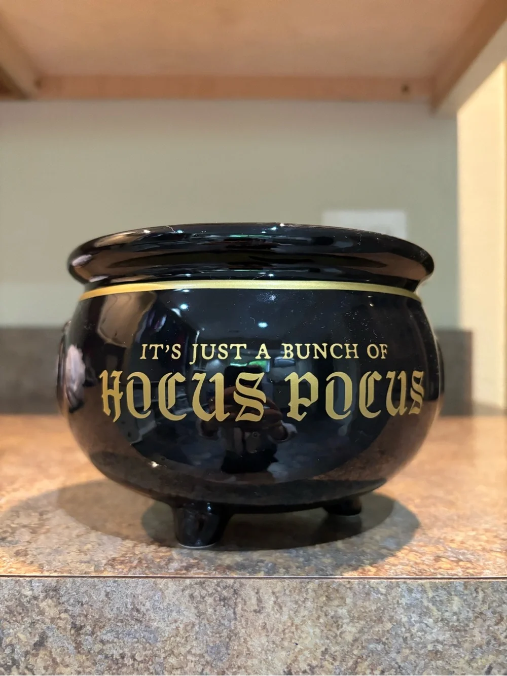 'Hocus Pocus' Cauldron bowl Halloween home decor
